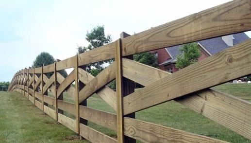 Capped Wood Fence - Loganville, GA